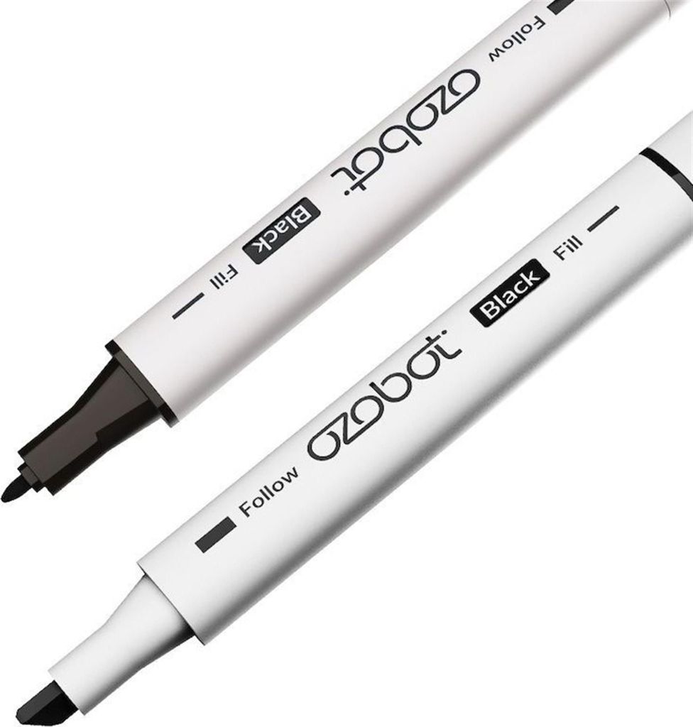 Ozobot - Set mit doppelseitigen farbigen Markern