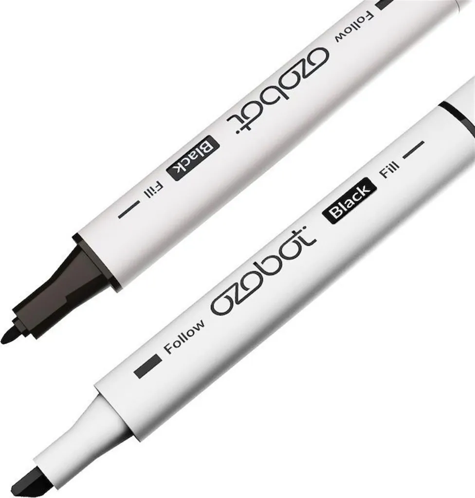 Marqueurs Ozobot double face à séchage rapide pour lignes de code