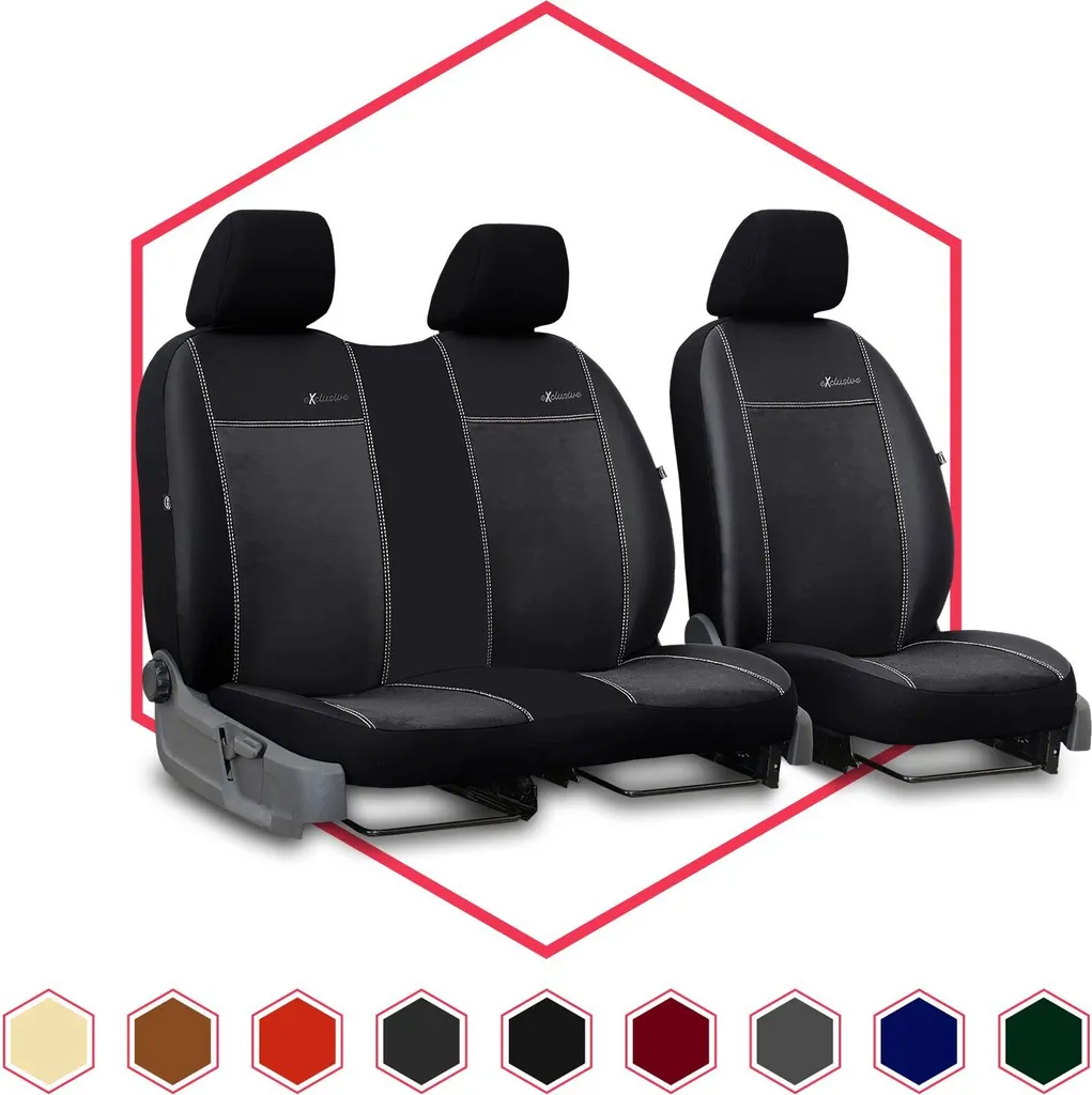 Coprisedili Lavabili Mercedes Sprinter II - Nero 1+2 Posti