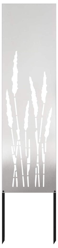vidaXL Garten Sichtschutz-Leinwand Silber 32 x 140 cm Edelstahl