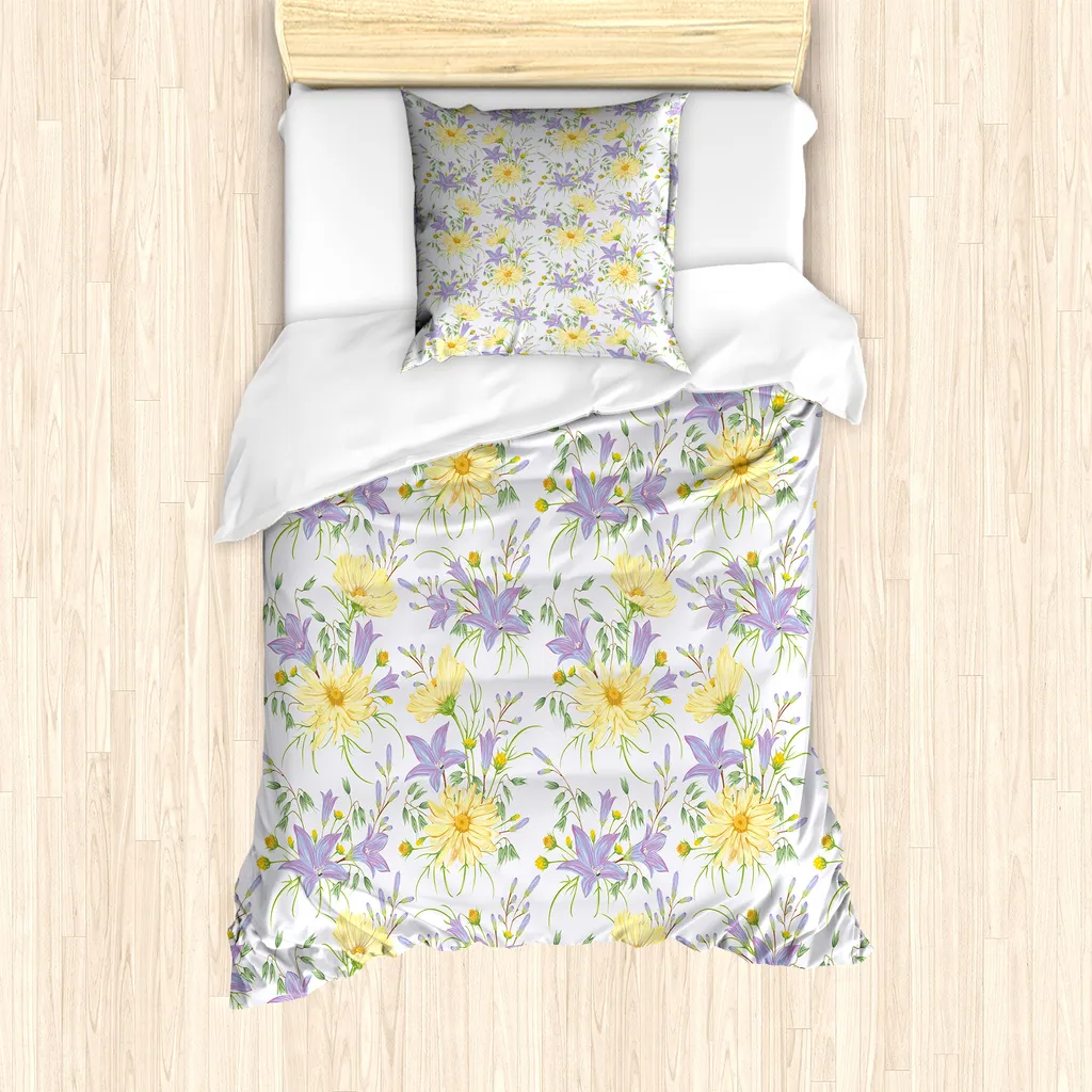 Set Copripiumino ABAKUHAUS 135x200 Antiacaro | Lilla Multicolore