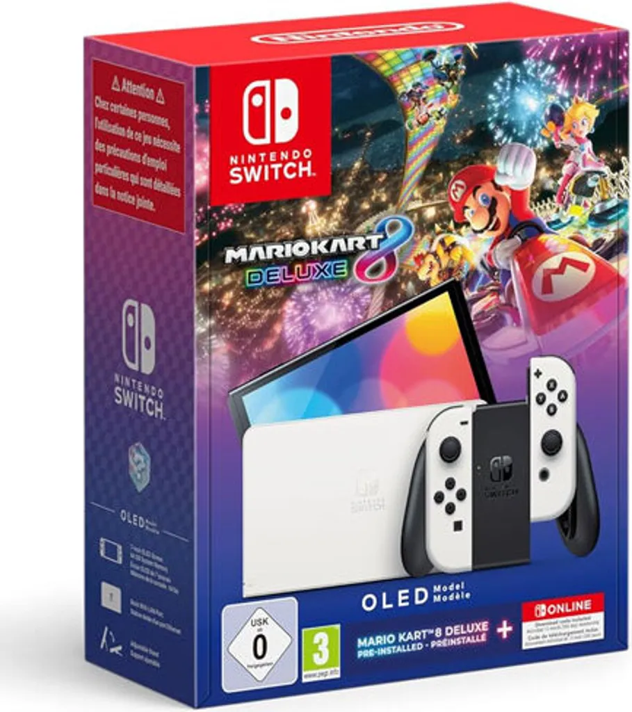 Jouez sans Reflets avec la Nintendo Switch OLED et Mario Kart 8 Inclus - 2
