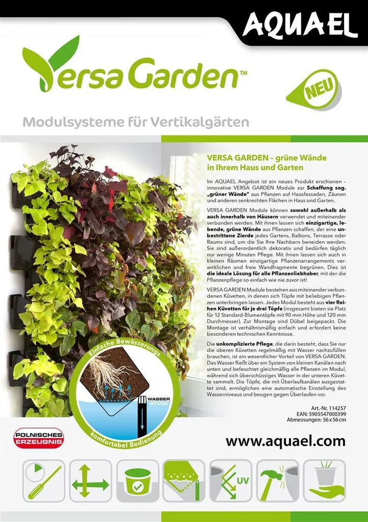 Module mural VERSA GARDEN extensible avec système d'irrigation intégré - 3