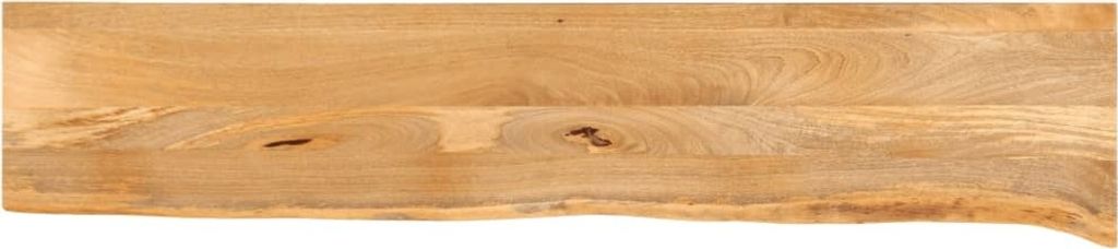 Tischplatte mit Baumkante 180x30x3,8 cm Massivholz Mango
