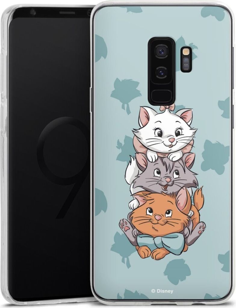DeinDesign Handyhülle für Samsung Galaxy S9 Plus Silikon Hülle Case Smartphone Schutzhülle Aristocats Disney Katze