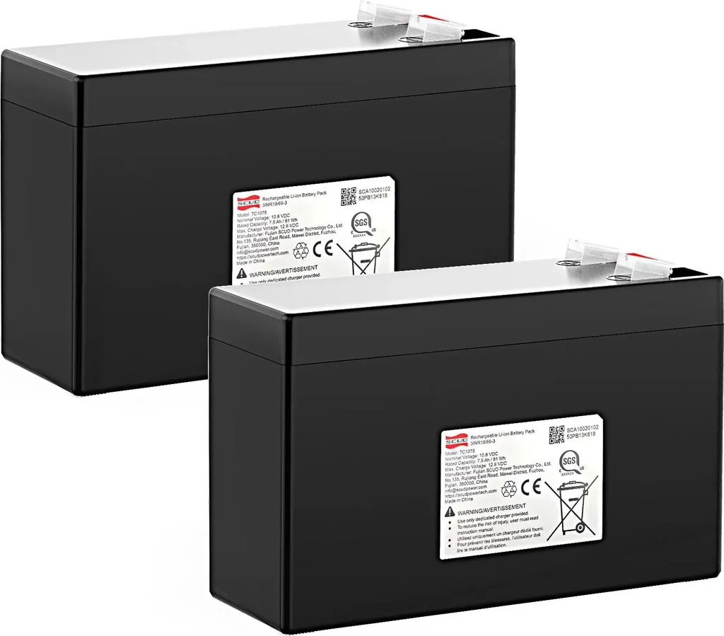 Batteria Premium 10,8V 7,5Ah Set 2pcs | Design e Potenza Veicoli