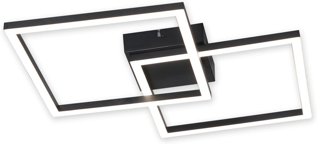 ZMH LED Deckenleuchte Schlafzimmer 24W Schwarz Produktbild 