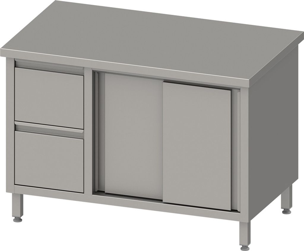 Arbeitsschrank mit Schiebetüren, 1400x600x850 mm, mit 2er Produktbild 