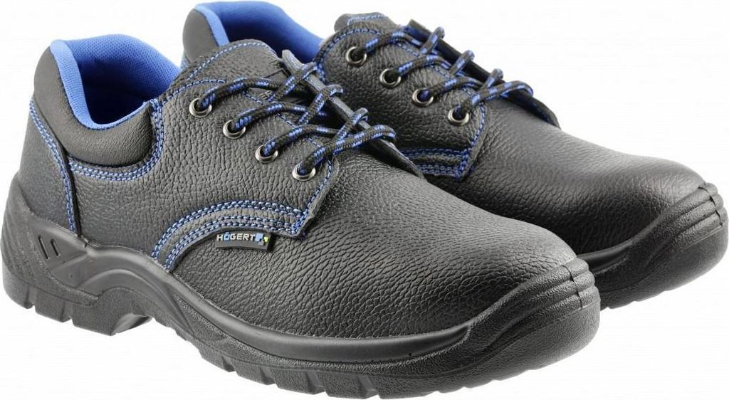 Högert Arbeitsschuhe S3 SRC schwarz Halbschuhe Leder "ZORGE" 41