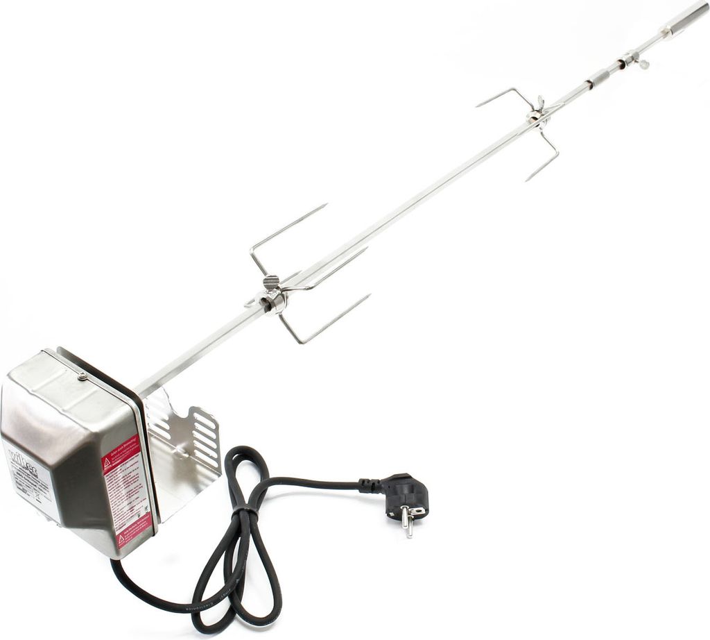 Grilovací rožeň 97 cm 230V nerezová ocel, včetně 2 svorek Obrázek produktu 