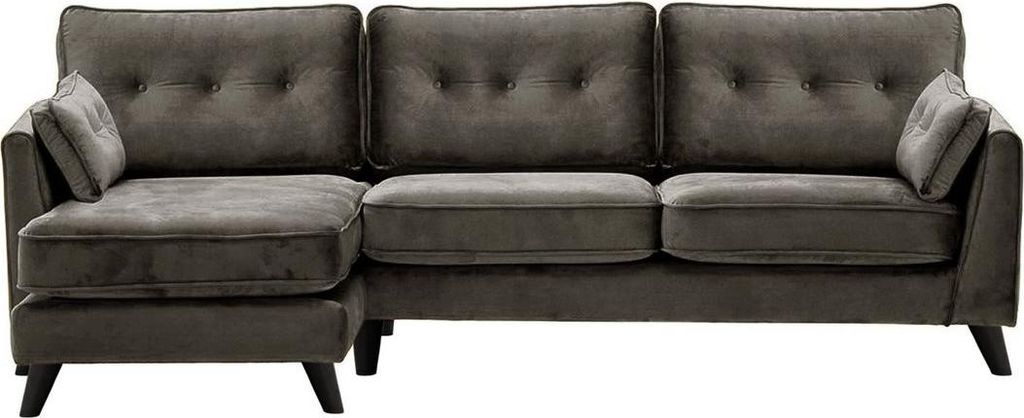 Linksseitiges Ecksofa Magnus-Velluto 19-black