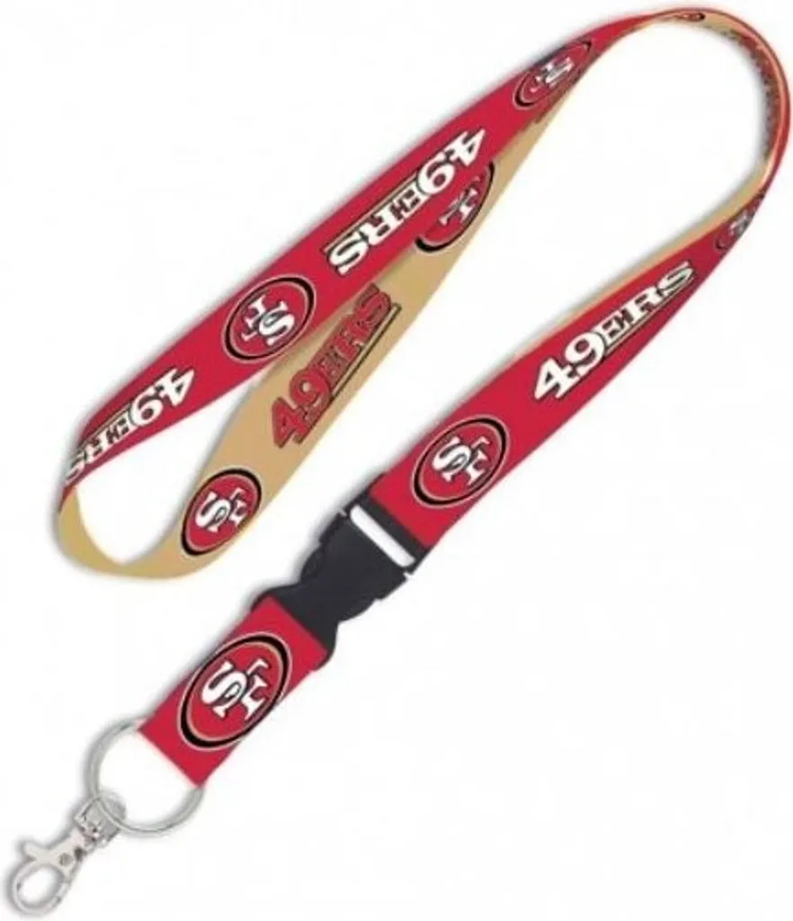 Lanyard NFL San Francisco 49ers Wincraft - Tour de Cou Officiel Rouge