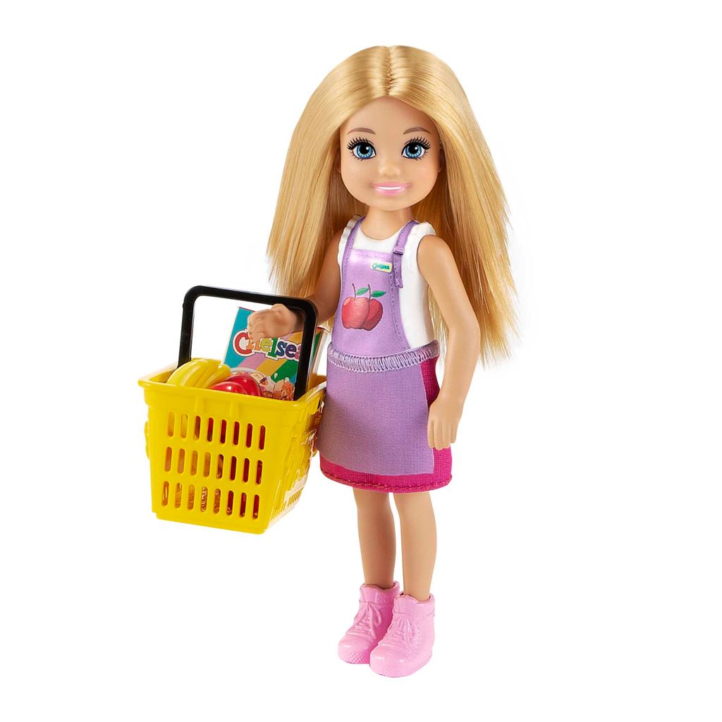 Barbie Chelsea Supermarkt-Spielset mit Puppe und Zubehör Produktbild 