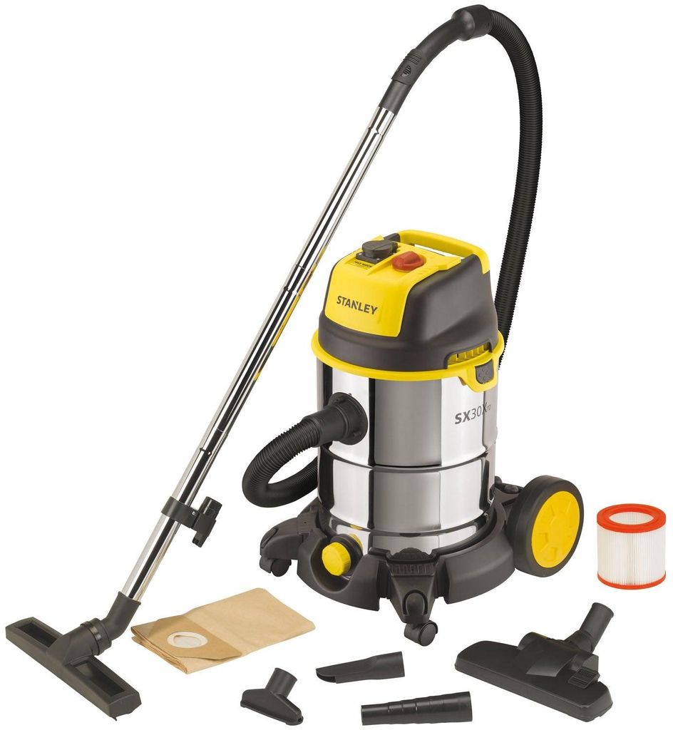 Stanley SXVC30XTDE, Suchy i Mokry, Czarny, Stal nierdzewna, Zdjęcie produktu 