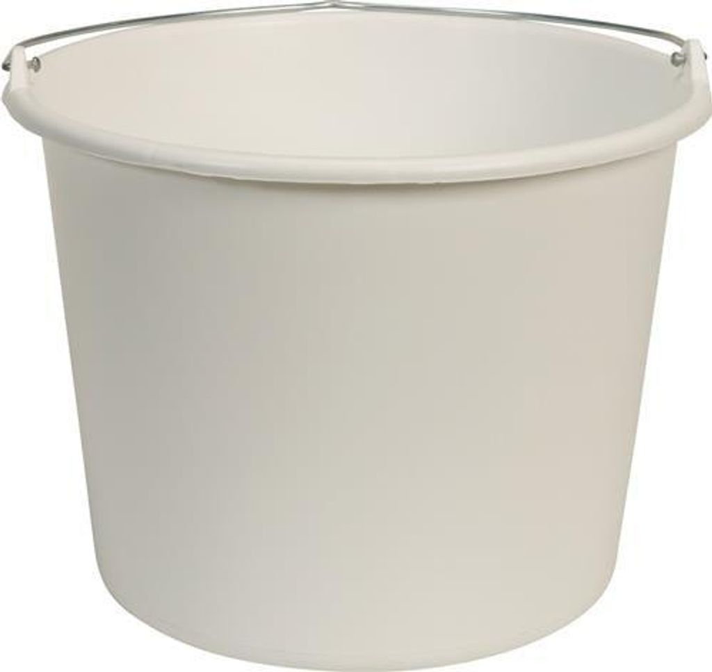 Emmer GRIPLINE L, 12 liter, wit, kunststof Productafbeelding 