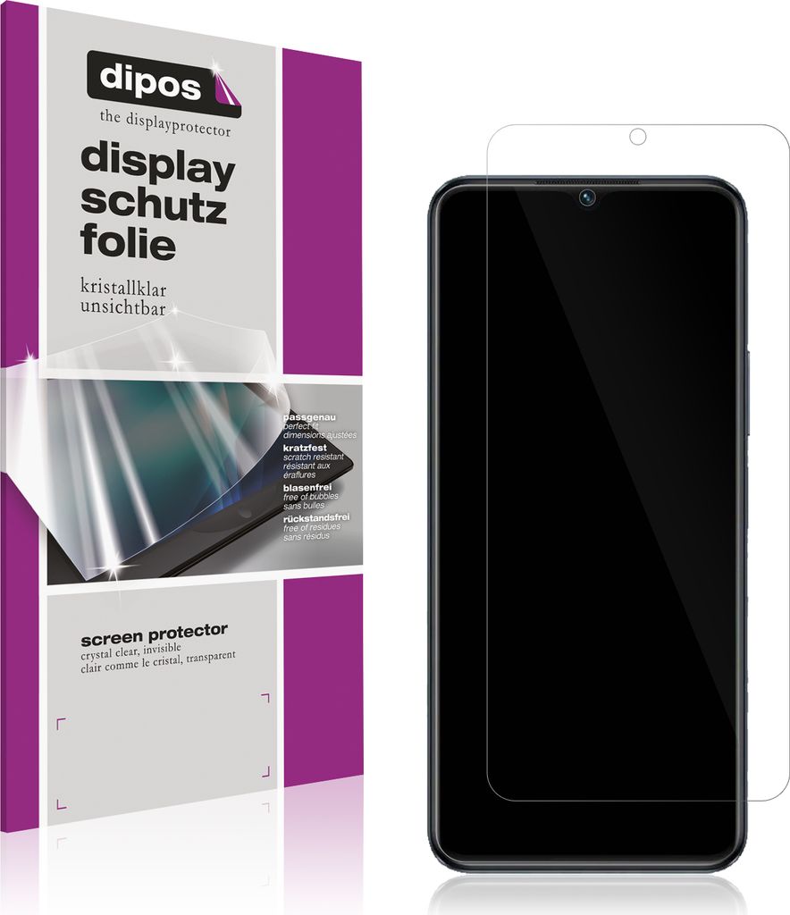 6x Schutzfolie für Vivo iQOO Z6 5G klar Displayschutzfolie Folie Display Schutz dipos