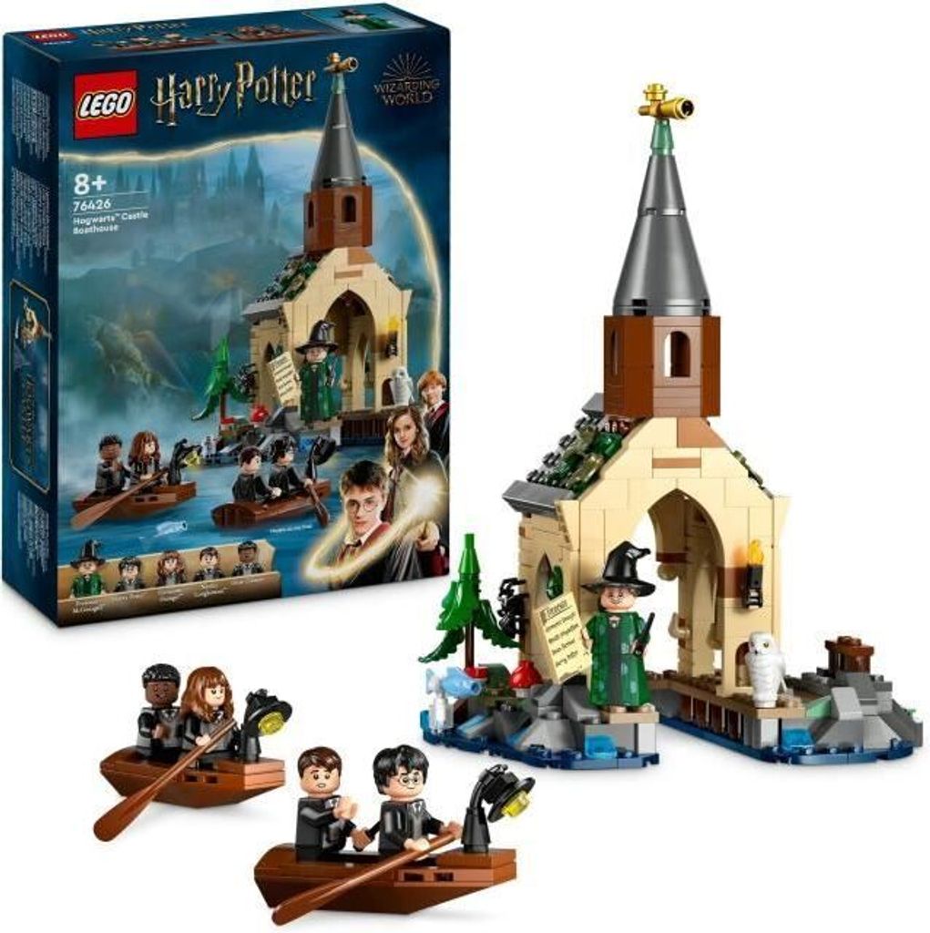LEGO Harry Potter 76426 Hogwarts-Bootshaus, Fantasy-Spielzeug für Kinder