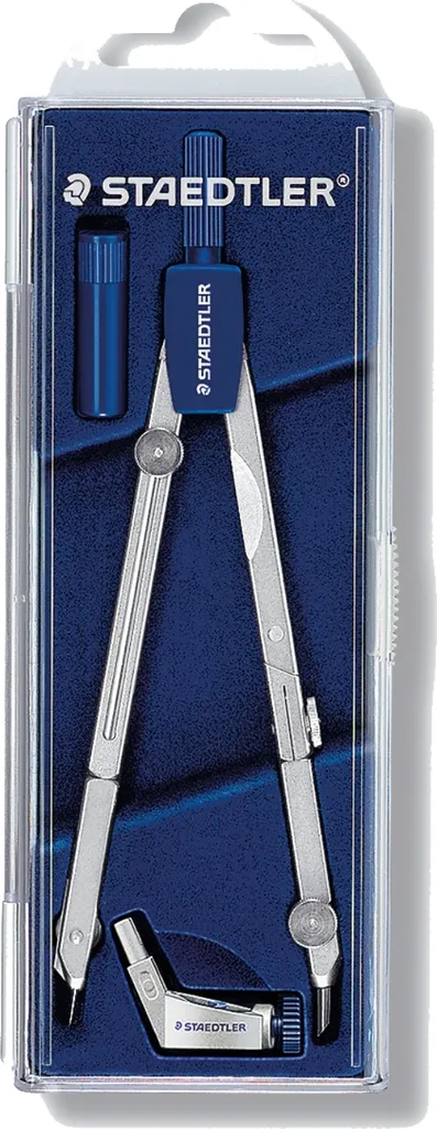 Compas de Précision Staedtler Mars 554 T01 en Métal avec Rallonge Fixe
