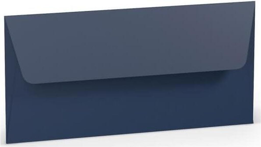 Briefumschlag DL Nassklebung Seidenfutter Jeans