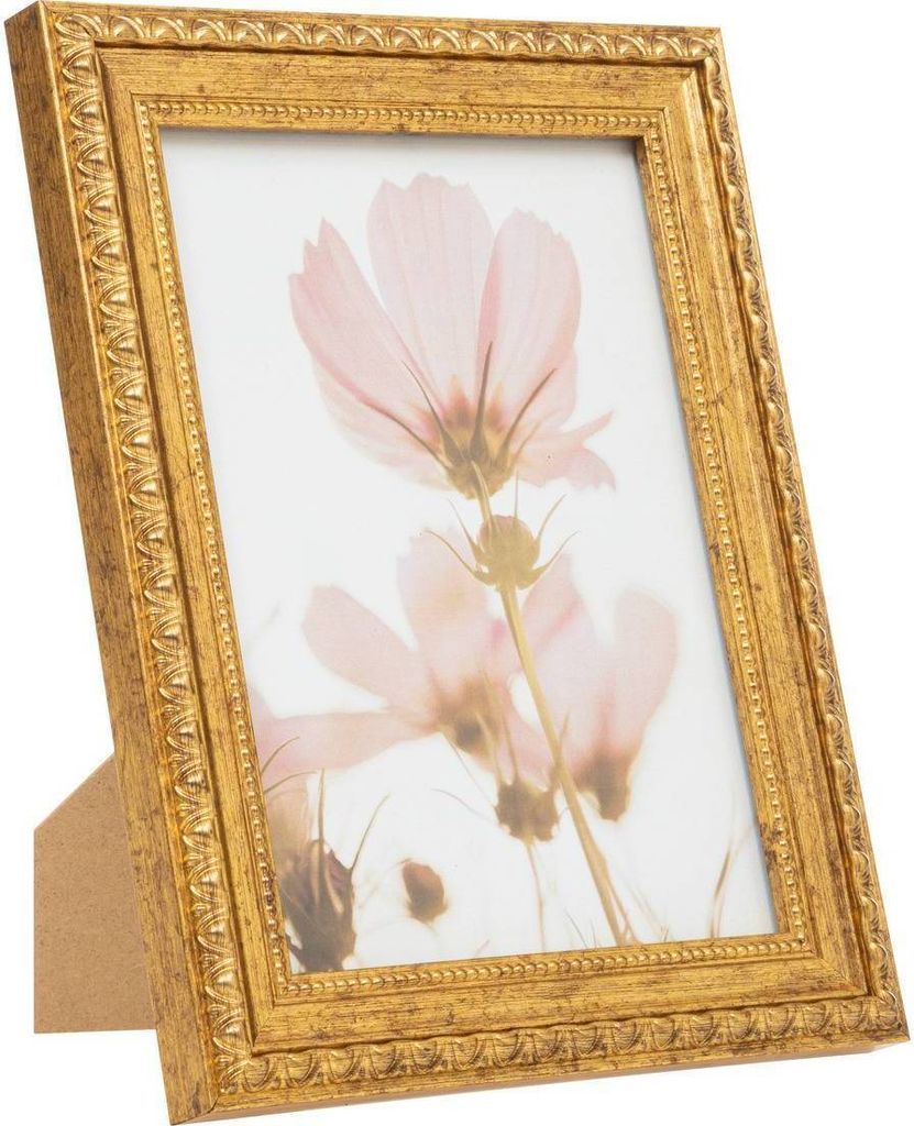 Bilderrahmen "Matheu" lz und Glas - goldfarben - 13x18 cm - Atmosphera créateur d'intérieur