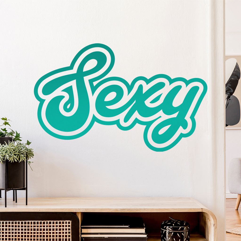 Sexy Sexappeal Ausstrahlung Wandtattoo Wandaufkleber Wall Sticker - Dekoration, Küche, Wohnzimmer, Schlafzimmer, Badezimmer
