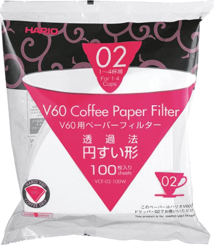 Papírový kávový filtr HARIO Gr.02 V60 100ks Obrázek produktu 