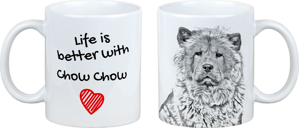 Chow Chow - Tasse mit Hund, Tasse mit Bild, personalisiertes Geschenk der Marke Art-Dog
