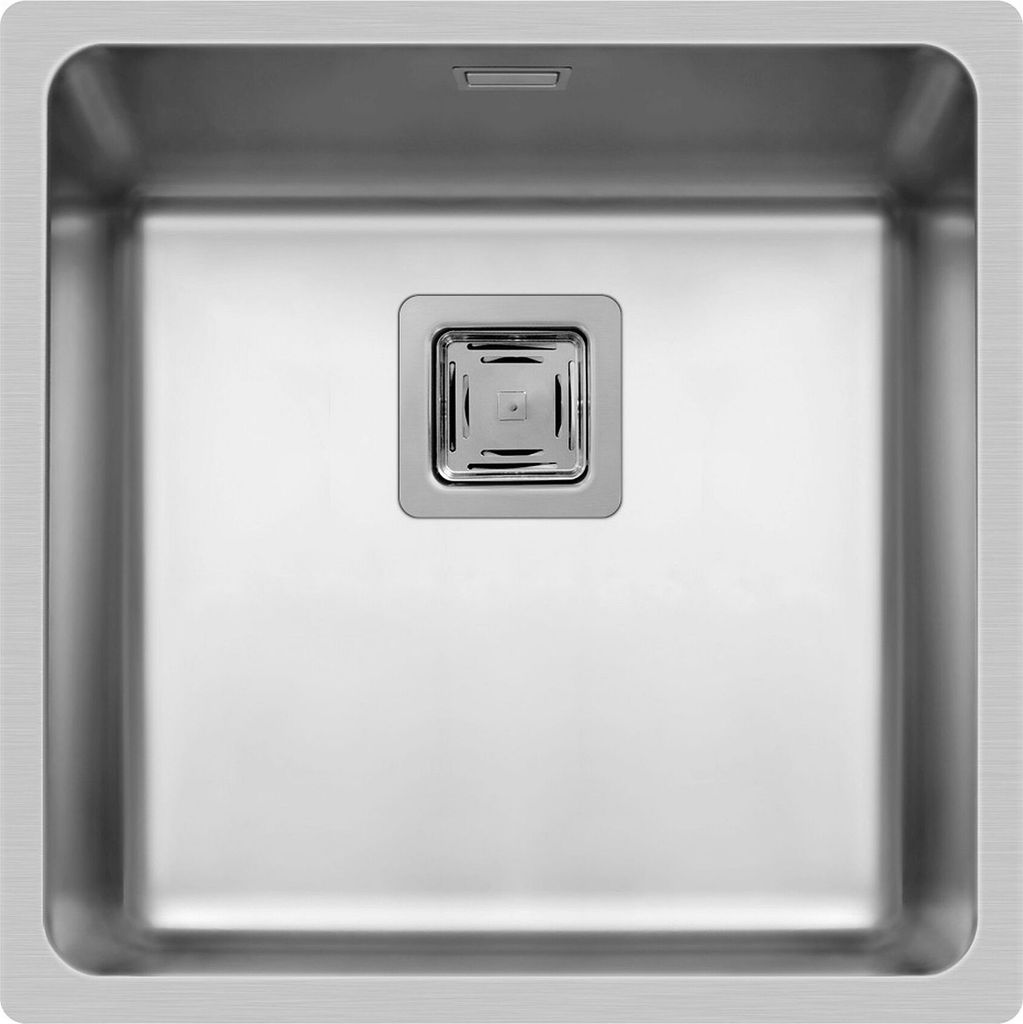 PYRAMIS Spüle LUME (40x40) 1B aus Edelstahl poliert für Unterbaumontage / Unterbauspüle / Edelstahlspüle