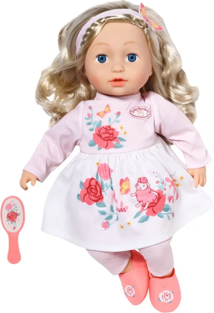 Bébé Annabell Sophia poupée de 43 cm avec cheveux blonds et brosse
