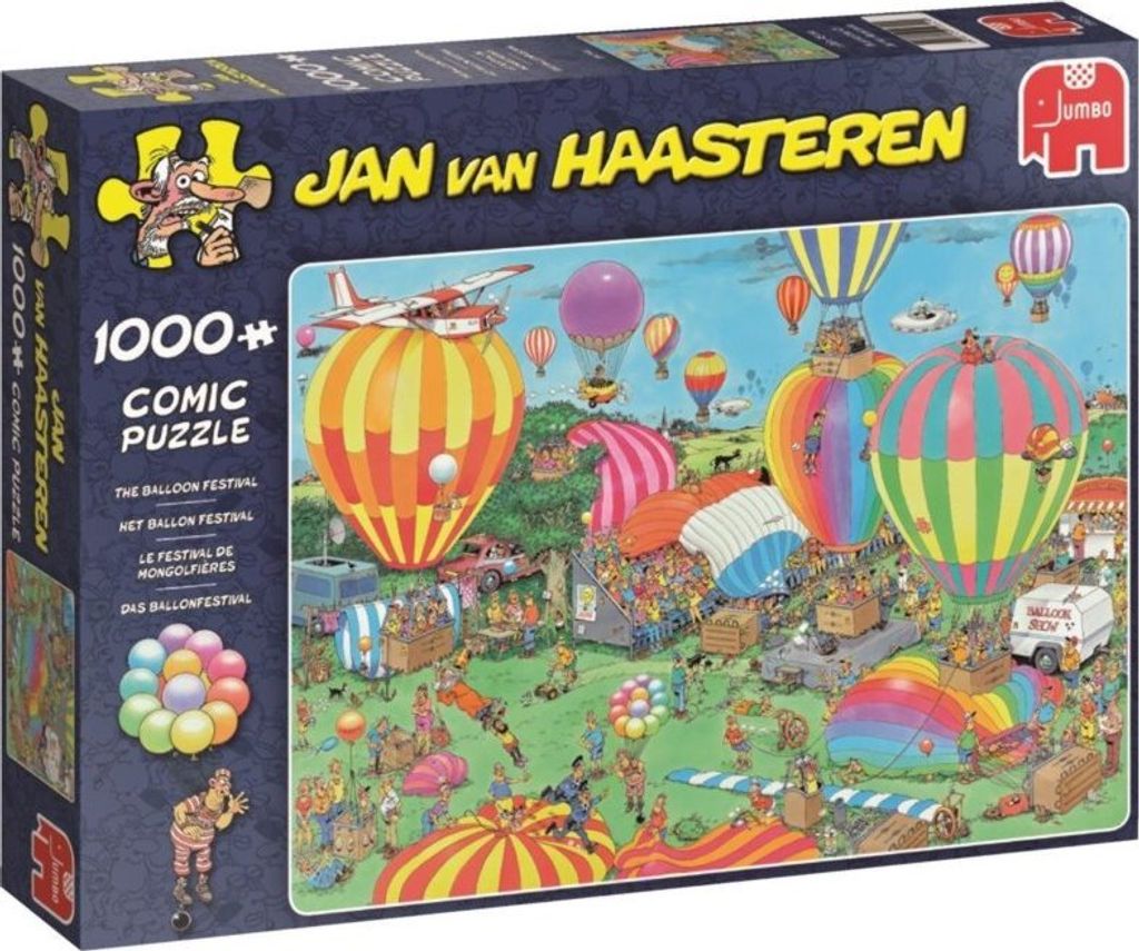 Jan van Haasteren - Das Ballonfestival - 1000 Teile Puzzle Produktbild 