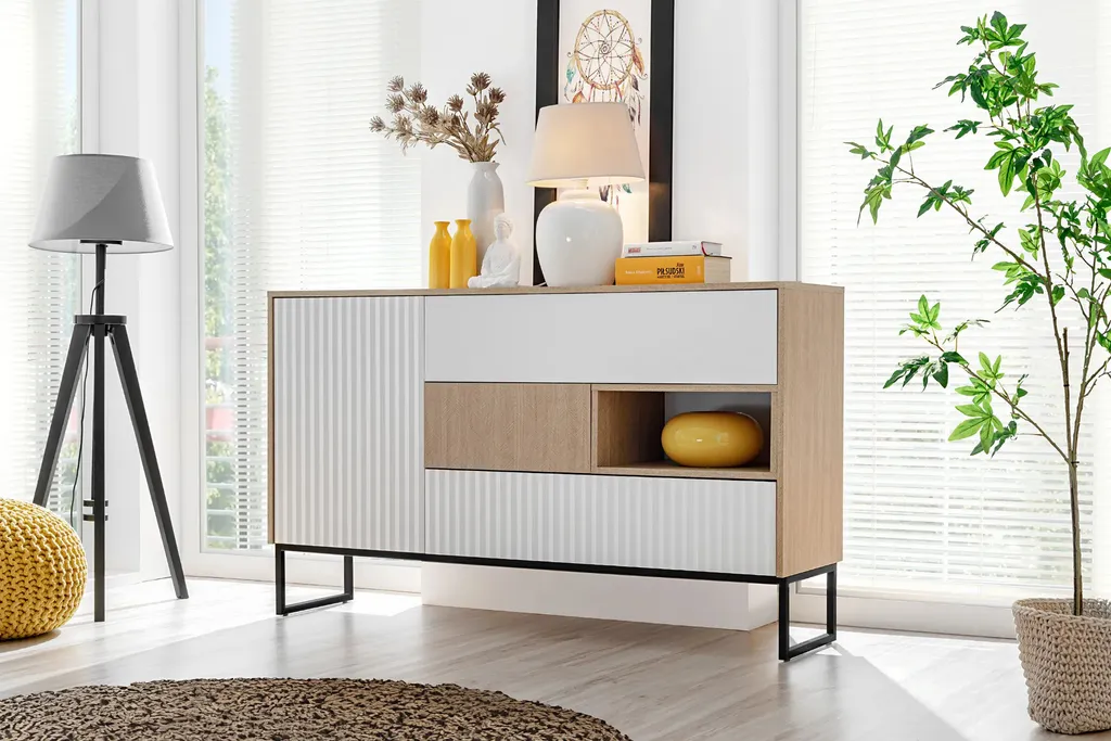 Meuble de rangement Commode Hati avec 4 tiroirs pour le salon