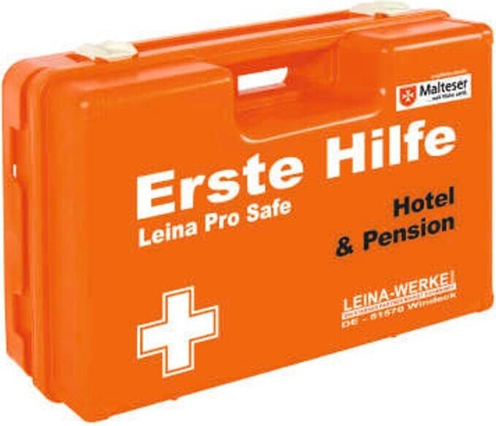 LEINA-WERKE Erste-Hilfe-Koffer Pro Safe Hotel & Pension DIN 13157 orange