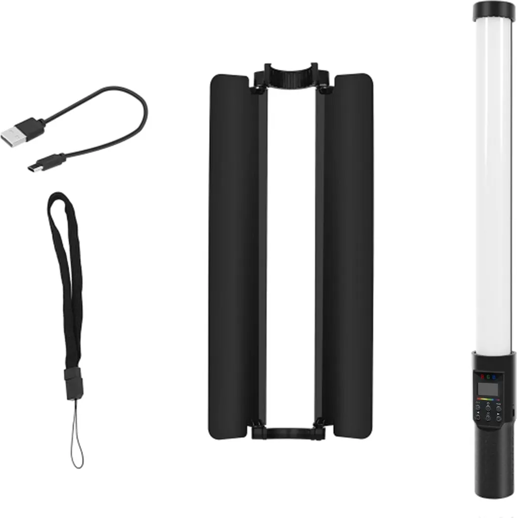 Barre vidéo LED multicolore à intensité réglable pour studio photo