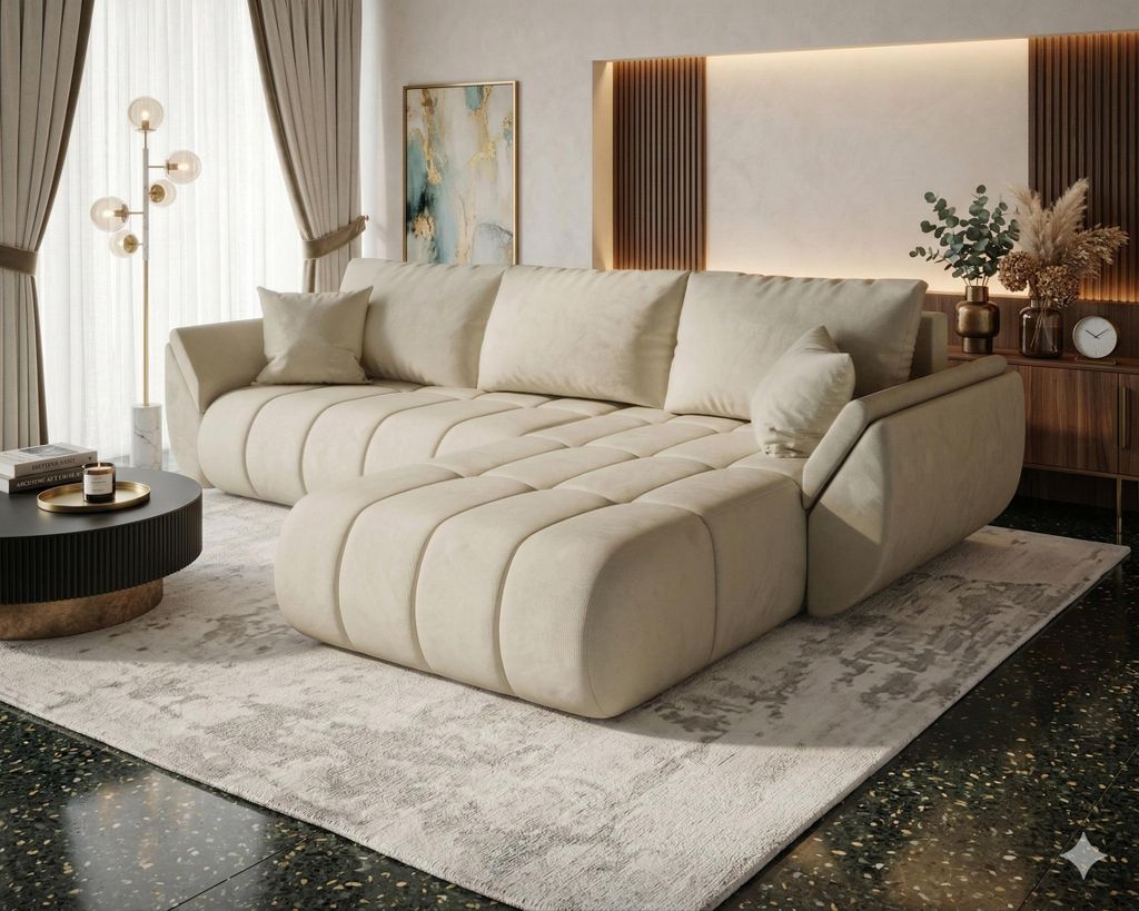 CORNERO Ecksofa mit Schlaffunktion SYDNEY PREMIUM Sofa Produktbild 