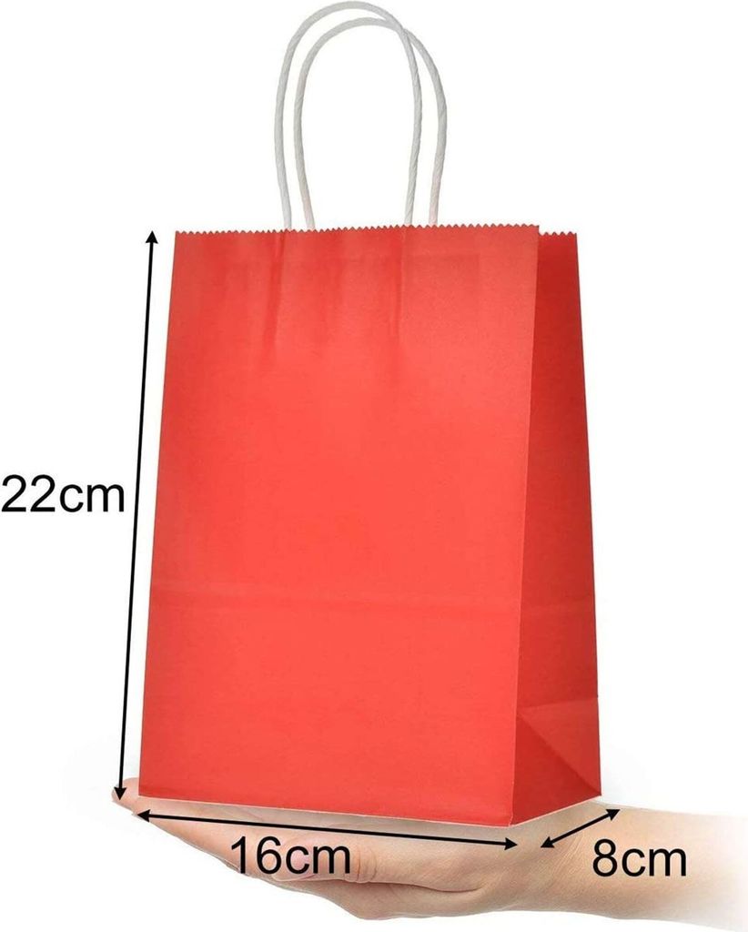 24 Stück Papier-Geschenktüten, bunte Papiertüten, Produktbild 3