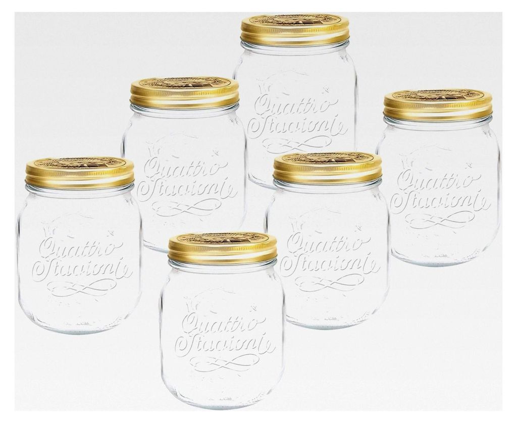 Quattro Station Einmachglas 700ml - 6 Stück