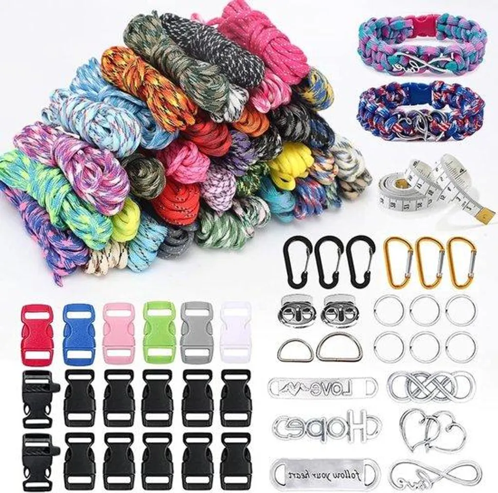 Kit Paracord nylon 7 brins ultra résistant avec tendeur ajustable