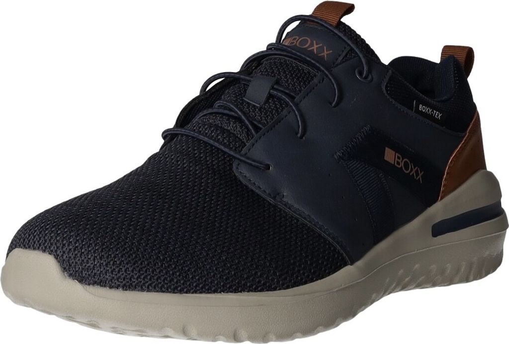 BOXX Herren-Sneaker Blau-Braun-Weiß, Farbe:blau, EU Größe:44
