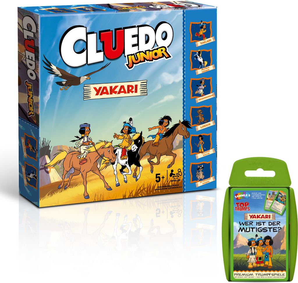 Cluedo Junior Yakari + Top Trumps Yakari Spiel Produktbild 