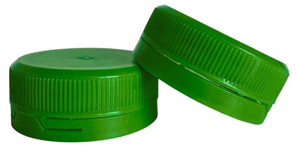 Nakrętka zintegrowana do butelek PET śr.2/38mm zielona, Zdjęcie produktu 