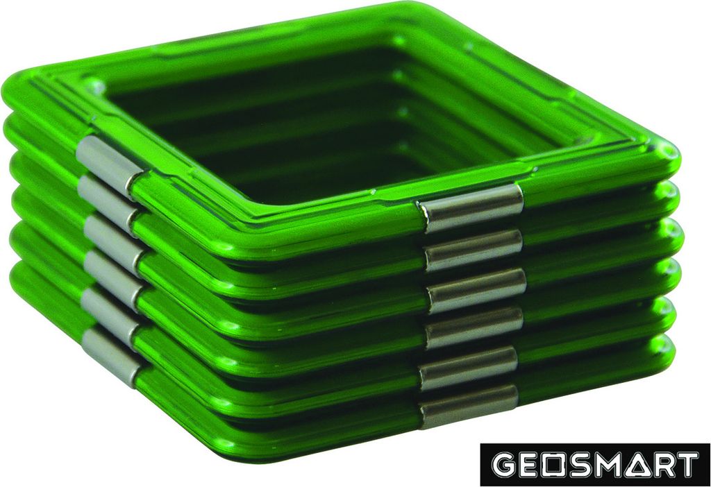 Magnet Geos Vierecke, 6tlg., kreatives Bauen Produktbild 