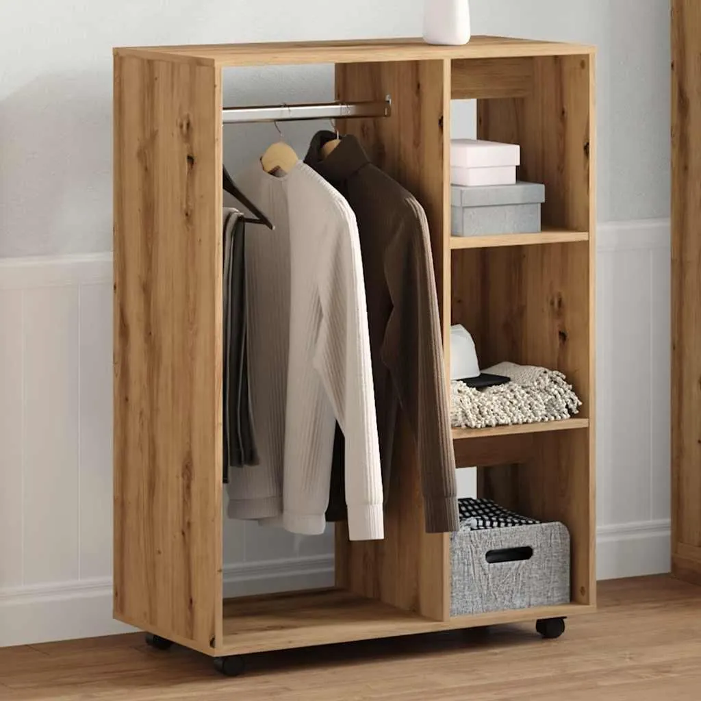 Scheda Tecnica Appendiabiti vidaXL 80x40x110 cm Rovere Artisan - 4