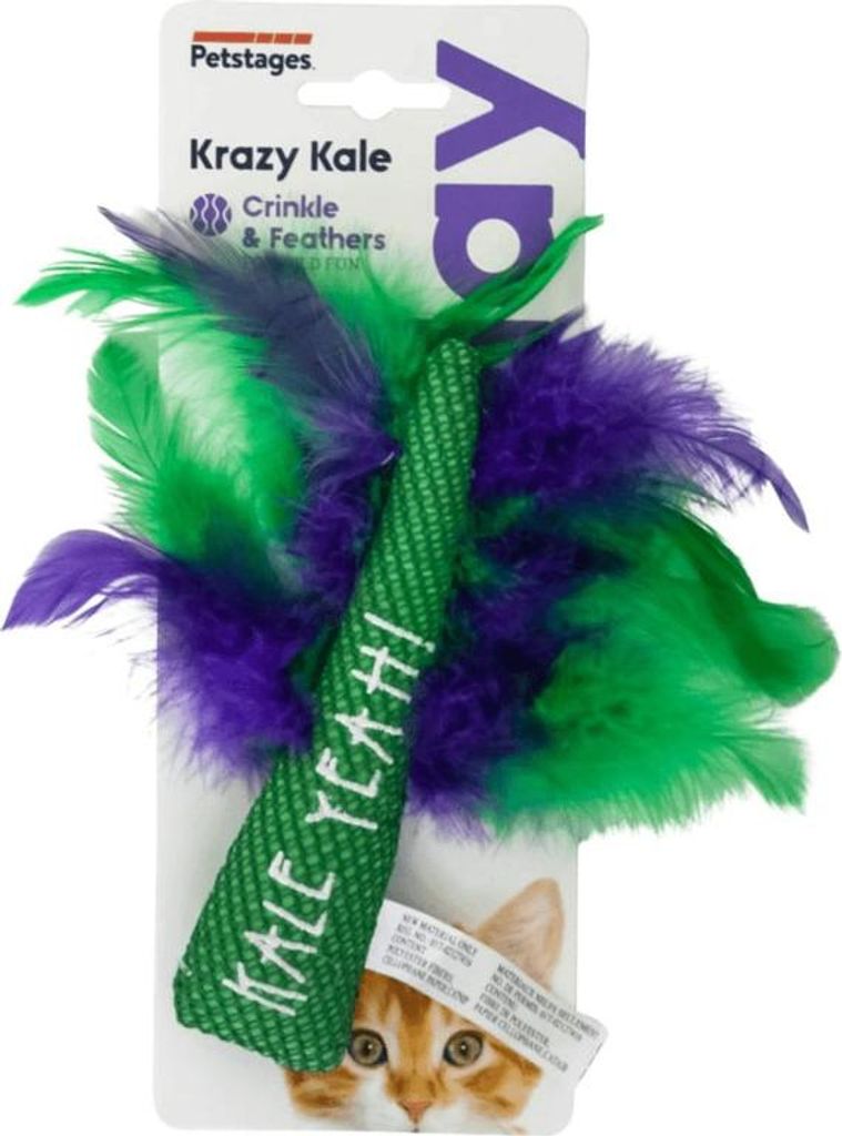 Petstages Katzenspielzeug Krazy Kale grün/lila