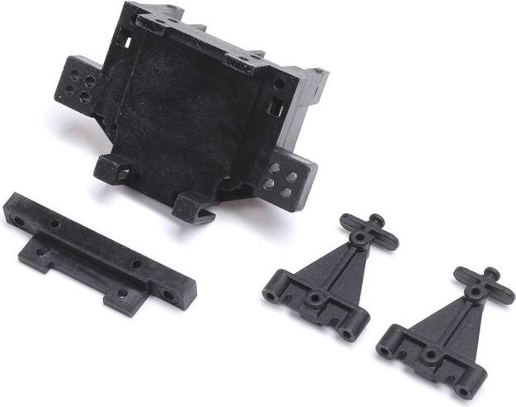 Losi Rear Bulkhead, Toe Block, Link Mount: Mini JRX2