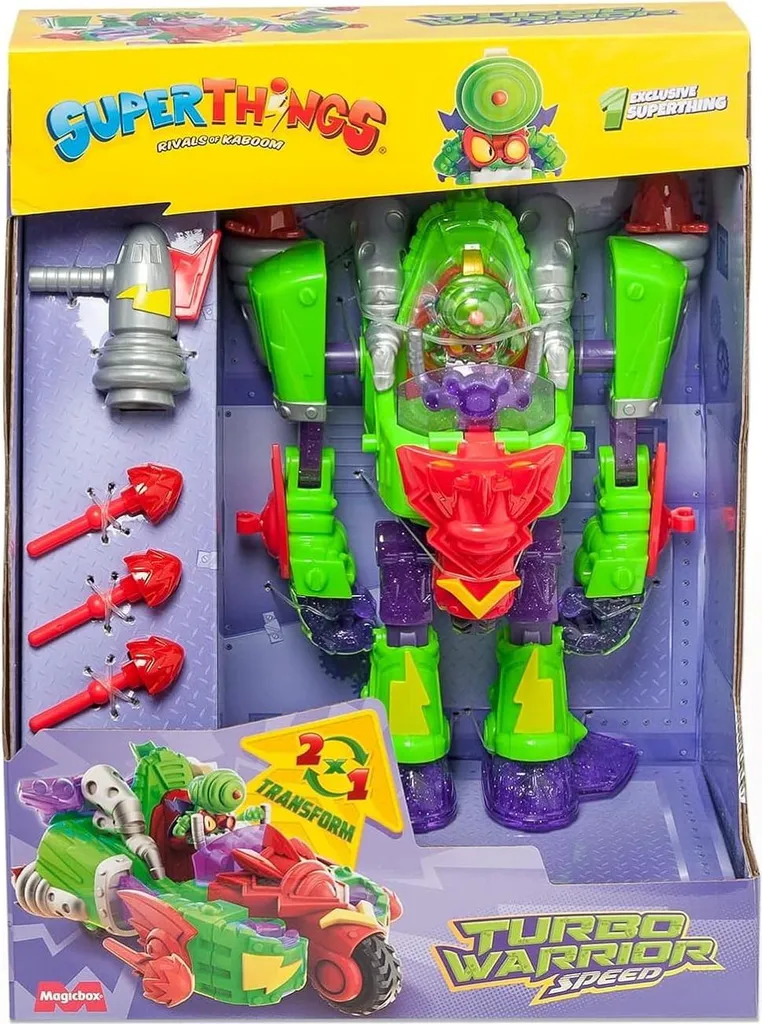 Jouet Robot Transformable Turbo Warrior Speed SuperZings Legends 32220 - 2