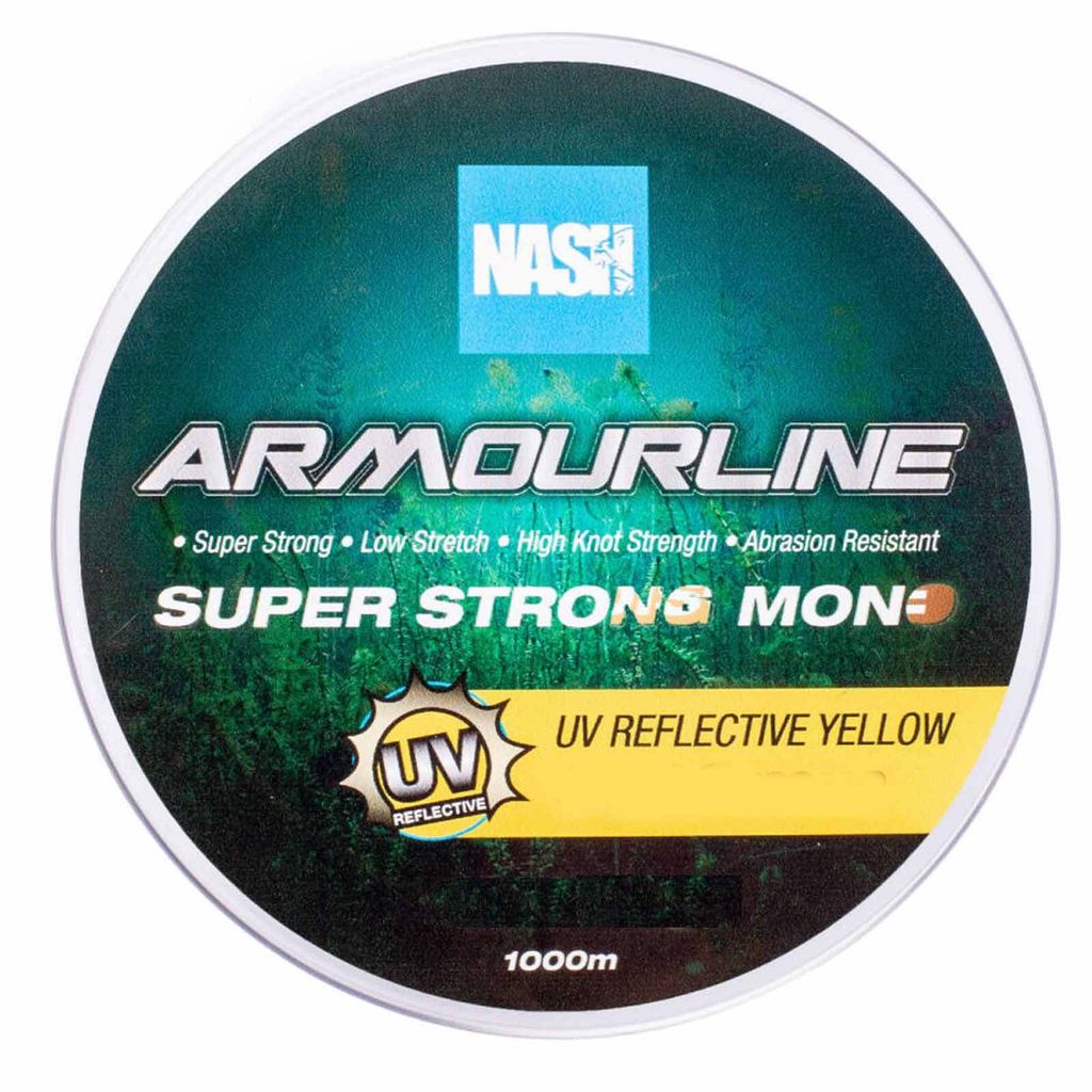 Nash Armourline Mono UV Yellow 15lb 0.35mm 1000m Monofile Karpfenschnur