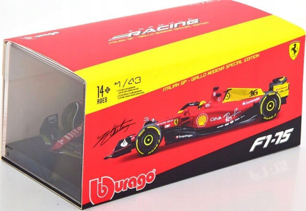 BBU 1:43 Ferrari Racing F1-75 Italia 36831-IGP Immagine del prodotto 