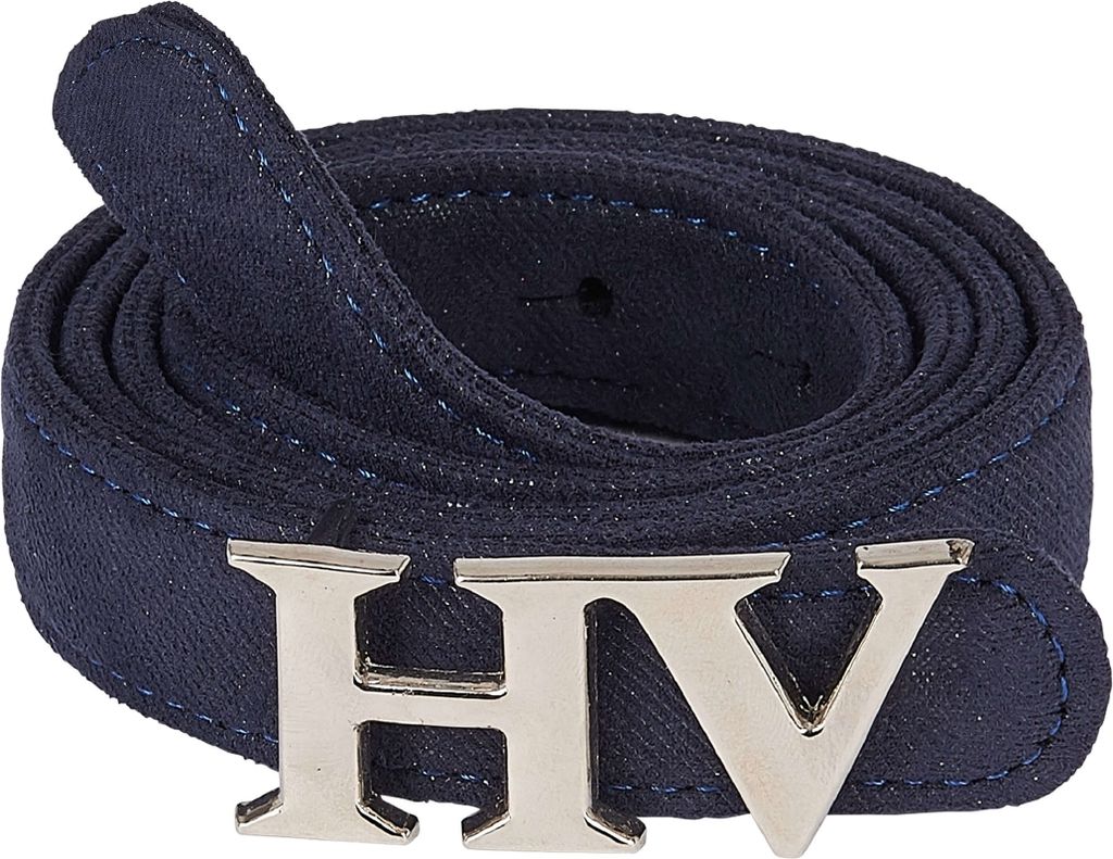 HV POLO Damen Gürtel Donna Navy mit silberner Schnalle, Größe:95