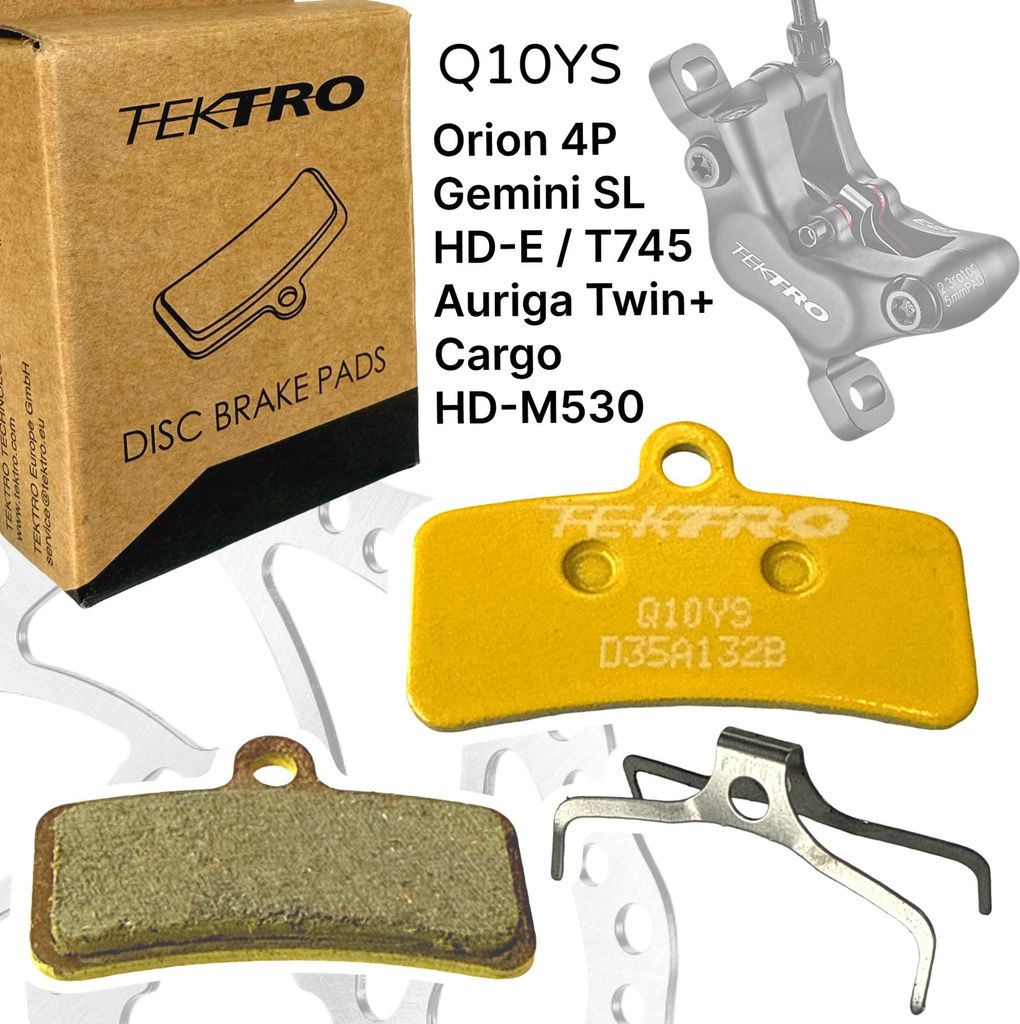 Tektro Q10YS semi-metallisch Fahrrad Scheibenbremsbeläge 4 Produktbild 