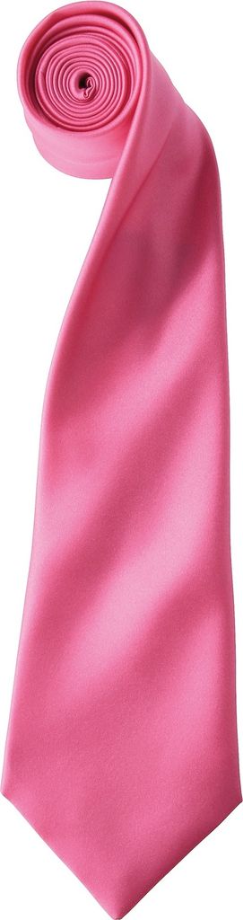 Premier Herren Satin-Krawatte, unifarben RW1152 (Einheitsgröße) (Fuchsia)
